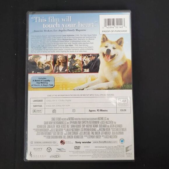 Hachi: A Dogs Tale, 2009 Film Movie DVD - Picture 5 of 5